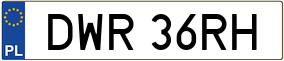 Trailer License Plate